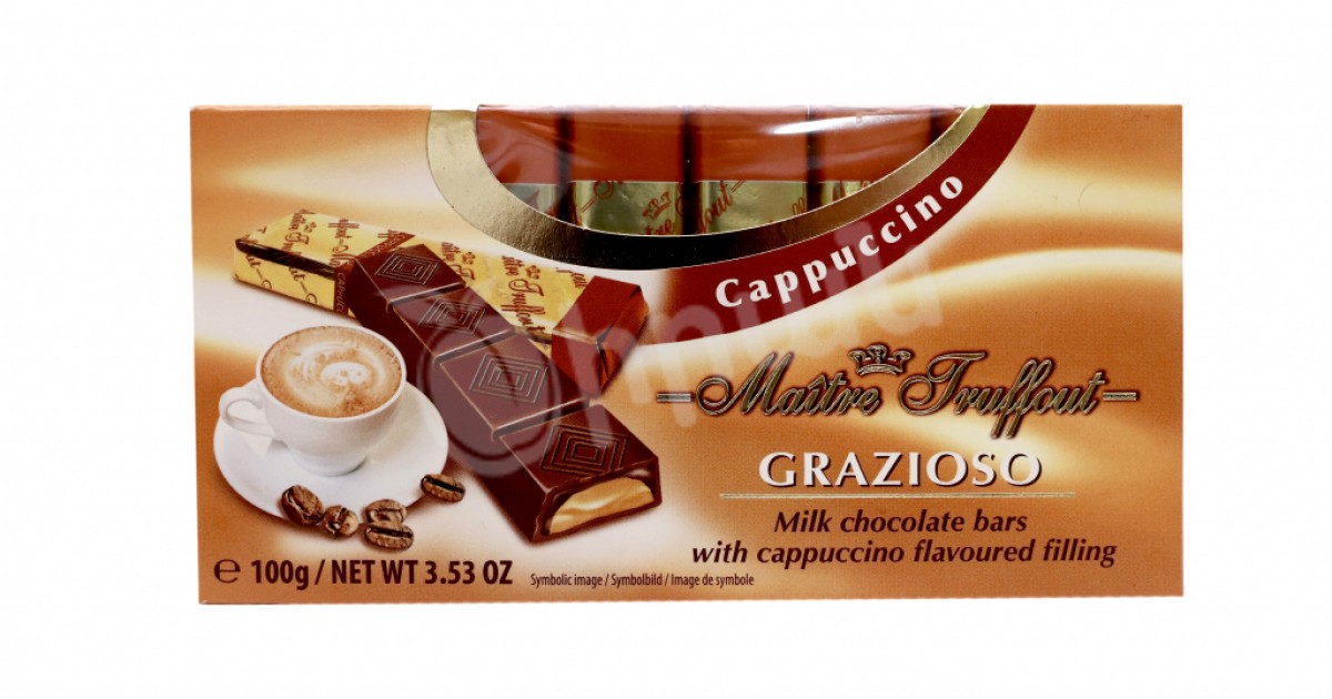 Նուրբ կաթնային շոկոլադ «Stole Sugar» կապուչինոյի հատիկներով